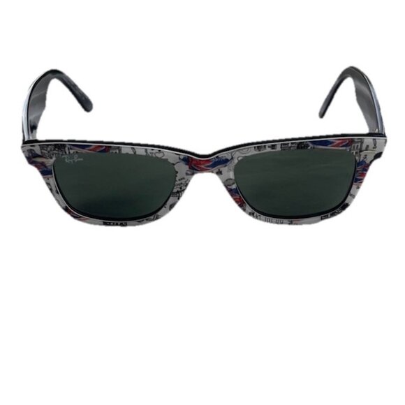 Ray-Ban Men’s Original Wayfarer Rare Special Series London Print Sunglasses RARE - Picture 1 of 16